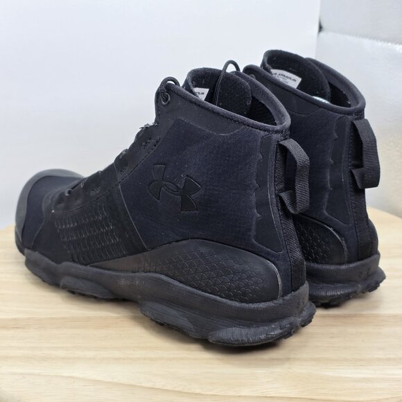 Under Armour UA SpeedFit Hike Mid Boots Triple Black #1257447-001 Size 8 - Picture 7 of 9